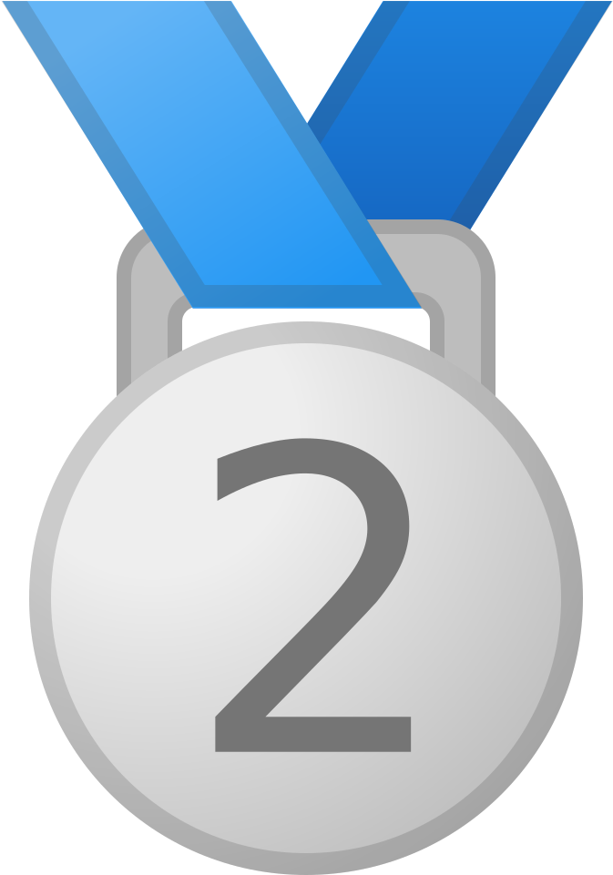 Download Svg Download Png - 2nd Place Medal Icon (1024x1024), Png Download