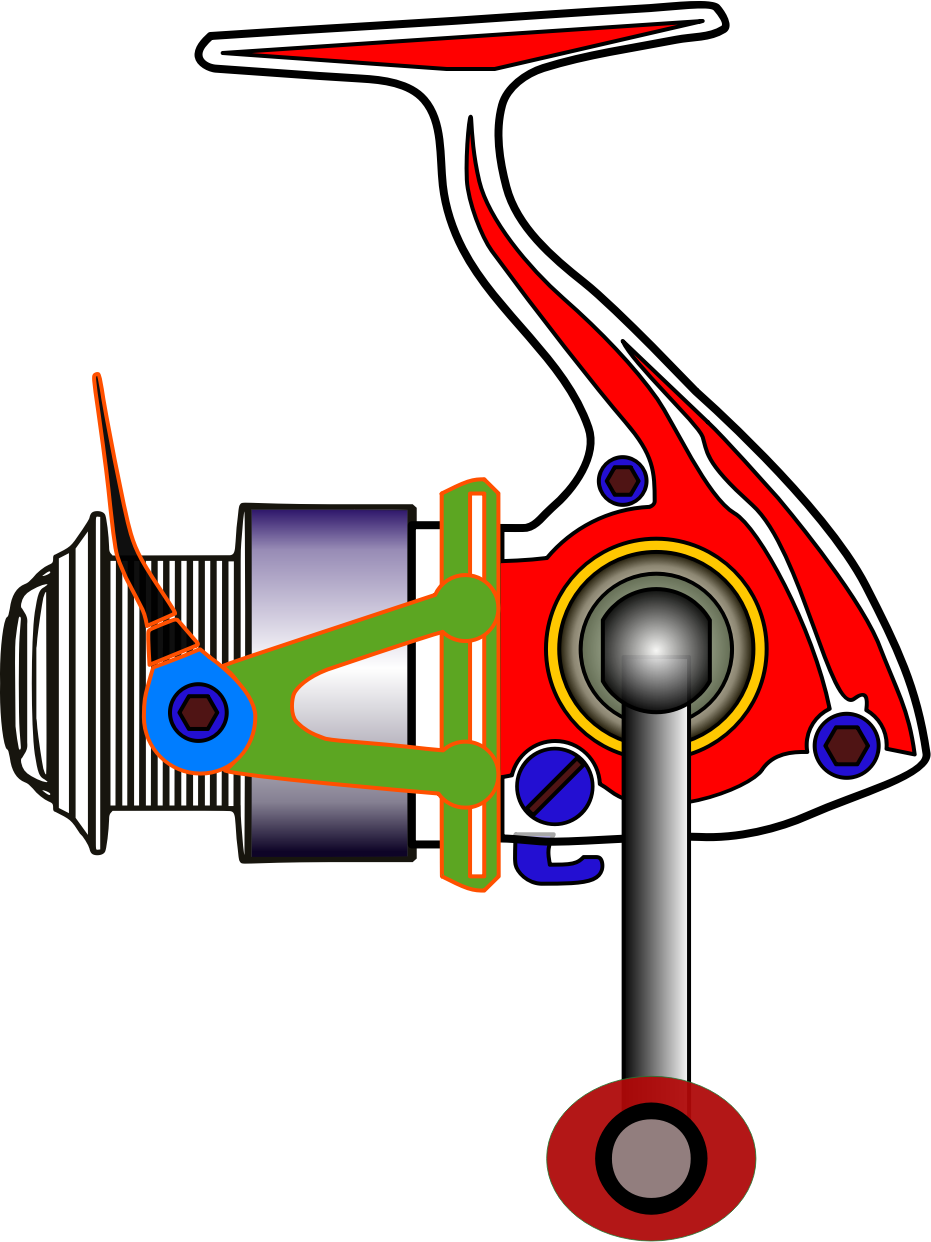 This Free Icons Png Design Of Spinning Reel (931x1242), Png Download