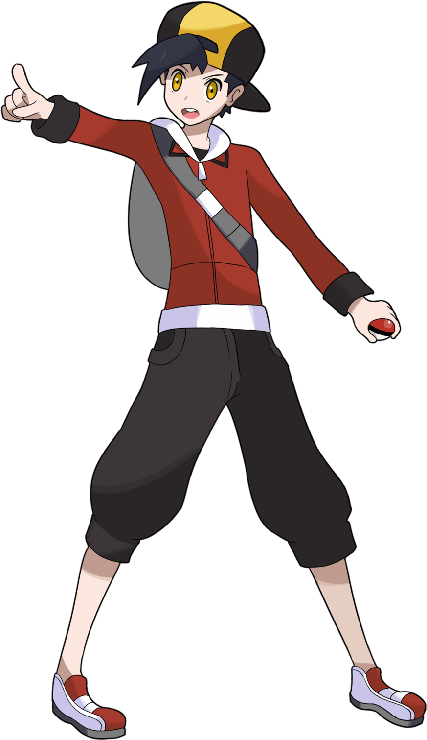Gold Pokemon Png - Pokemon Trainer Gold Png (1024x1812), Png Download