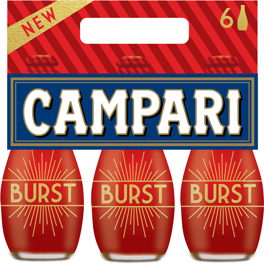 Campari Burst Was Used For The Purposed Of A School - Campari Logo White (1200x1197), Png Download
