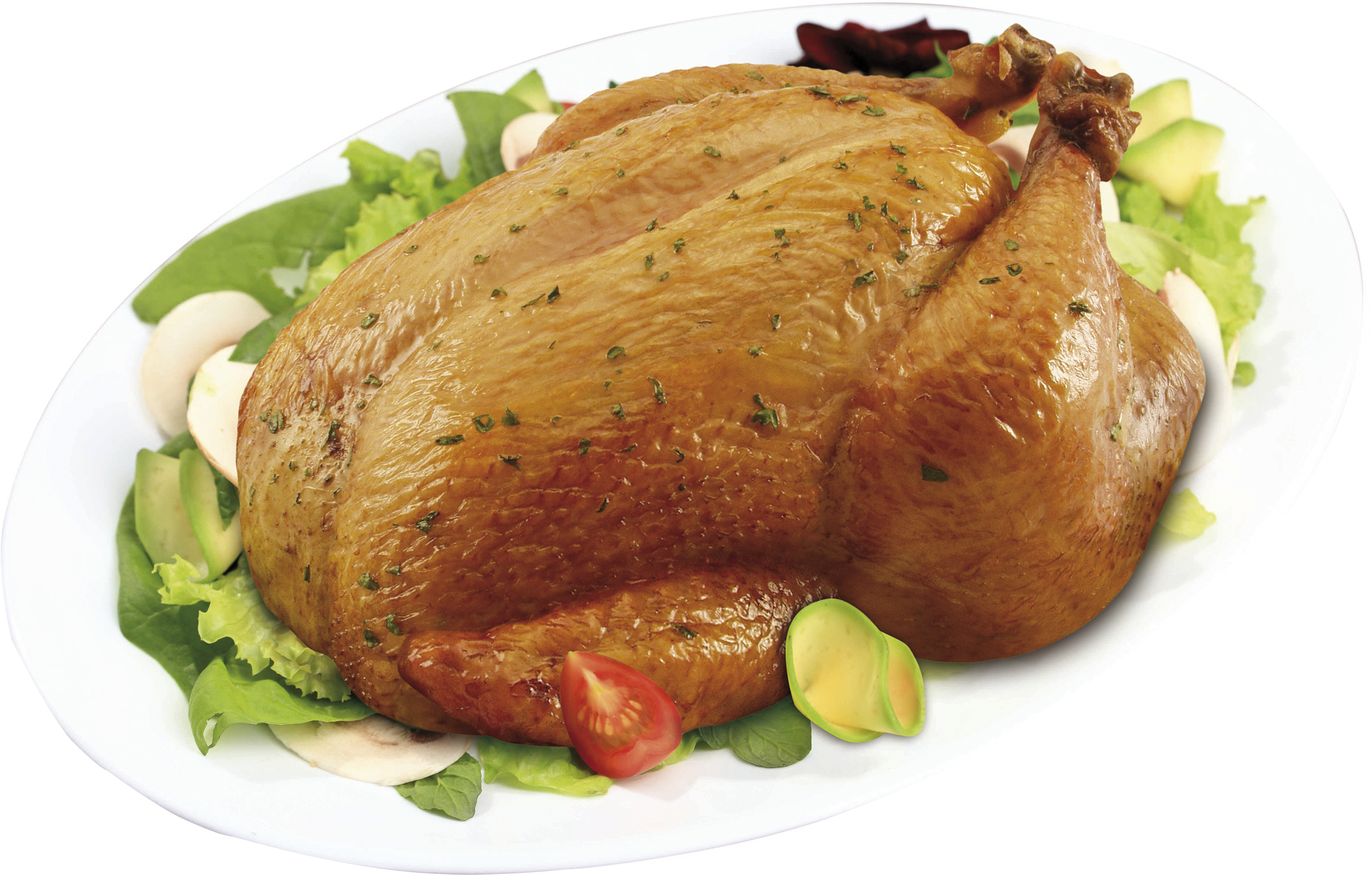 Ross Chicken, More Meat, Larger Breast, Juicy Meat - Farofa (3000x2000), Png Download