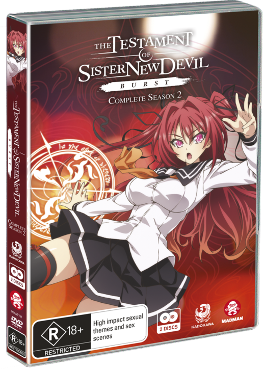 The Testament Of Sister New Devil Burst Complete Season (516x724), Png Download