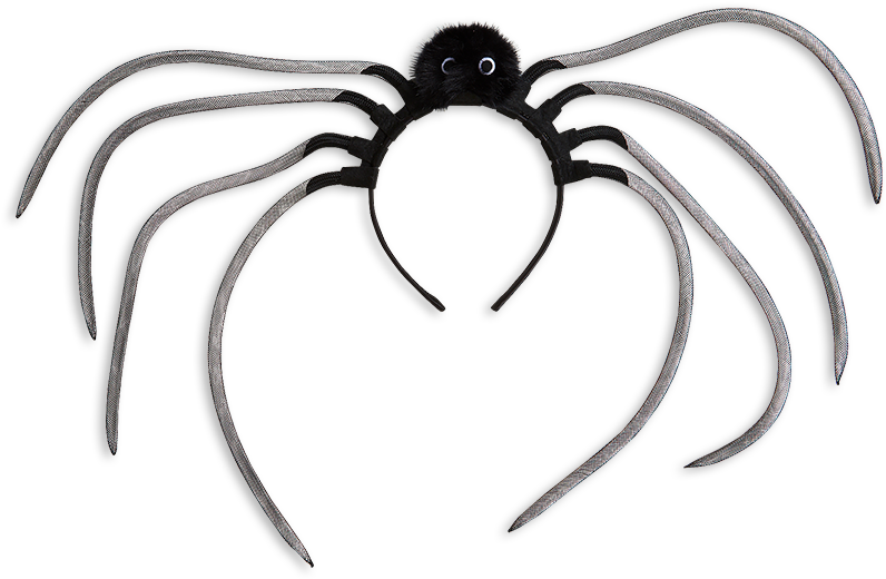 Alice Band With Spider Black - Black (888x888), Png Download