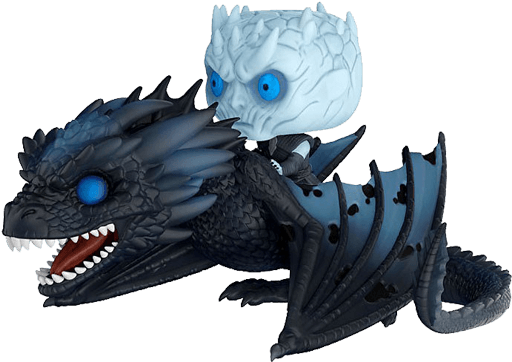 Game Of Thrones - Funko Pop Night King And Viserion (709x709), Png Download