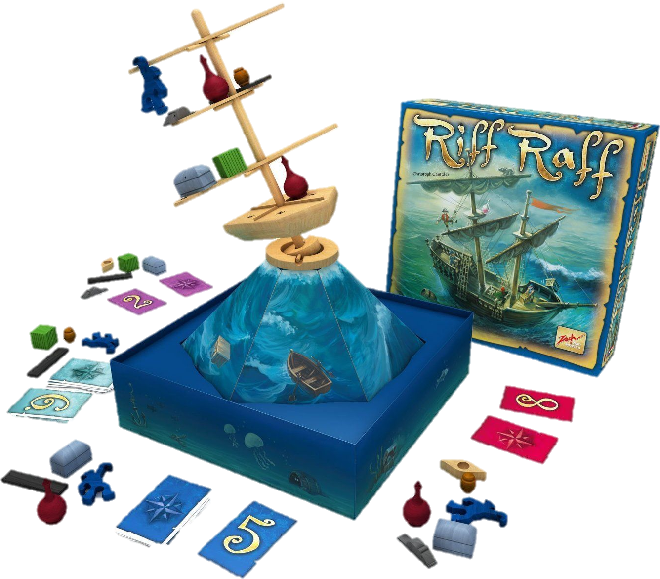 Juego De Mesa Riff Raff - Zoch 601105012 - Riff Raff (1500x1227), Png Download