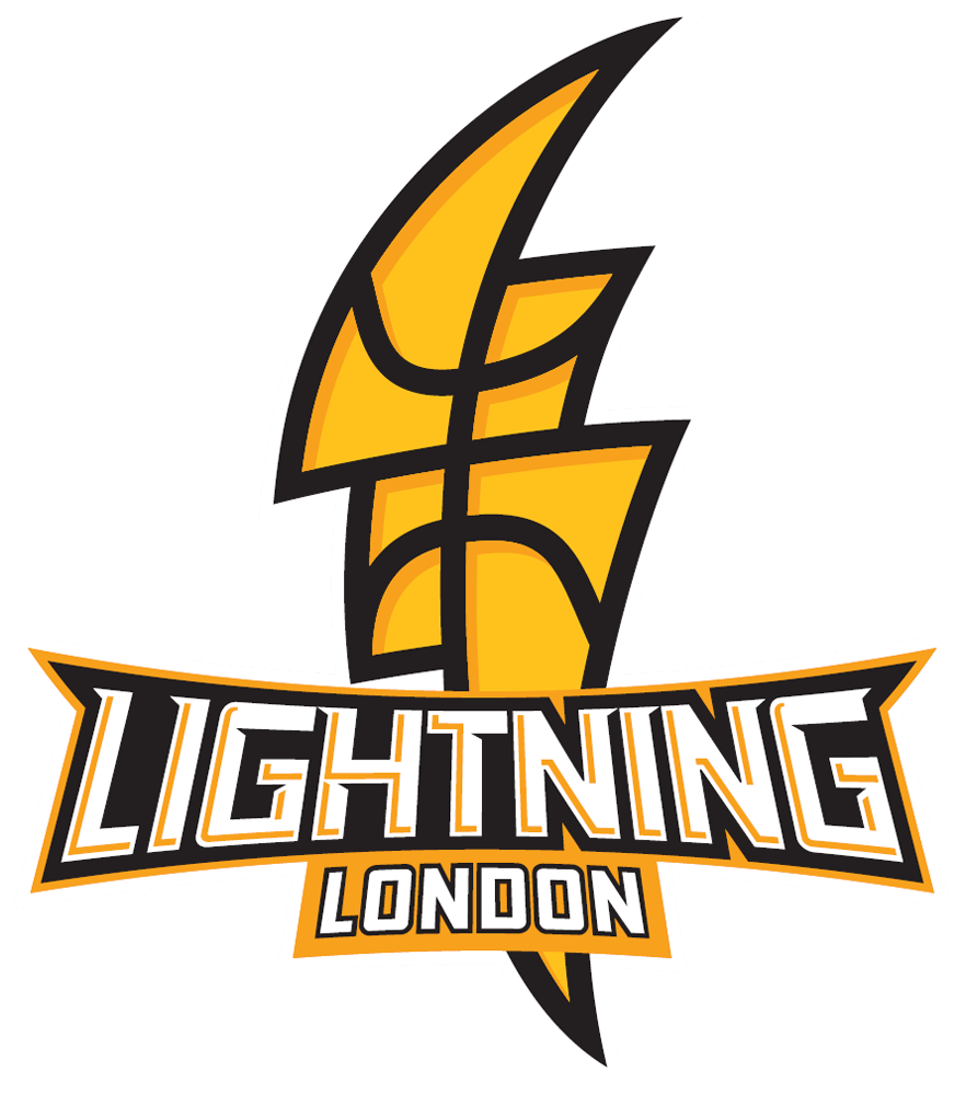 London Lightning Logo - London Lightning Basketball (882x1000), Png Download