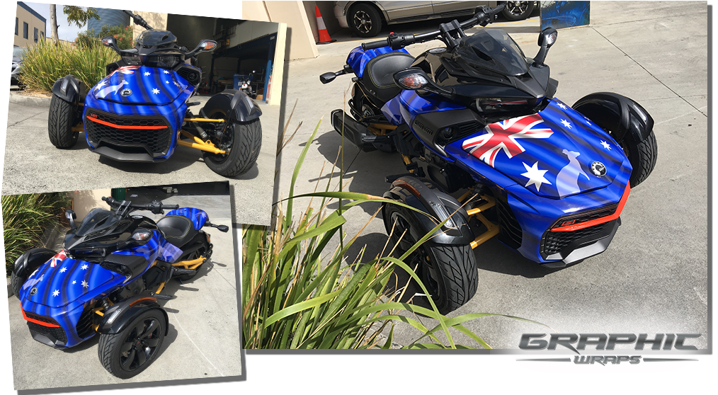 Can Am Spyder Vinyl Wrap - Brp Can-am Spyder Roadster (1024x567), Png Download