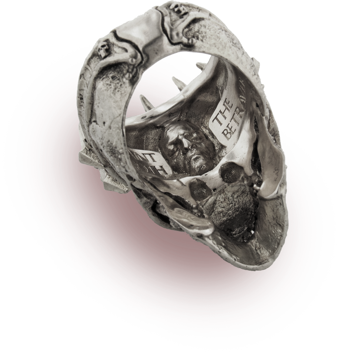 Death Knight Ring - Silver (1500x1500), Png Download