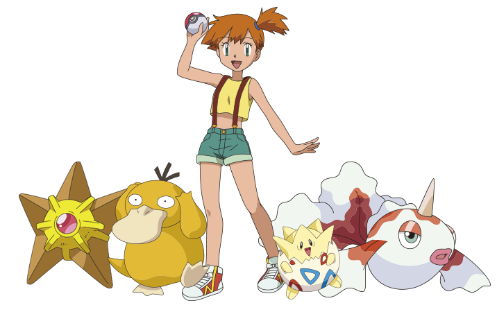 Goldeen - Psyduck - Staryu - Togepi - Pokemon Psyduck (722x461), Png Download