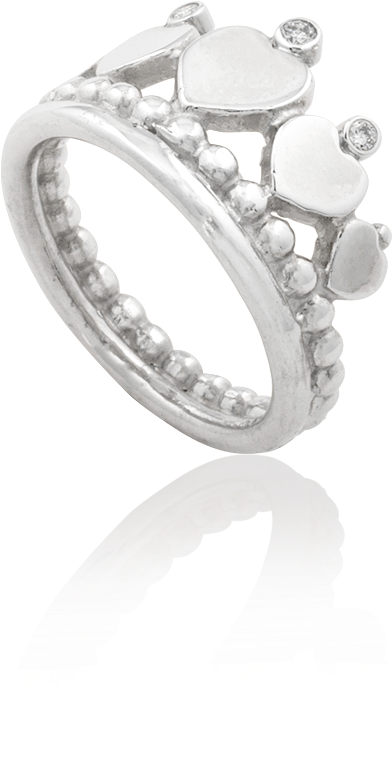 Sale Crown Of Hearts Diamond Ring - Mignon Faget (1520x1020), Png Download