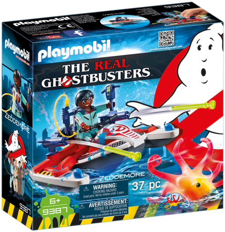 Playmobil Real Ghostbusters 9387 Zeddemore With Aqua - Playmobil 9223 Venkman And Terror Dogs (700x490), Png Download