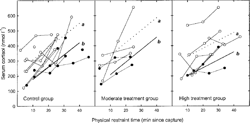 Comparison Of The Cortisol Response During 45 Min Of - Diagram (850x418), Png Download