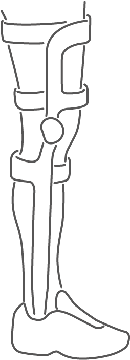 Knee Ankle Foot Orthoses (597x842), Png Download