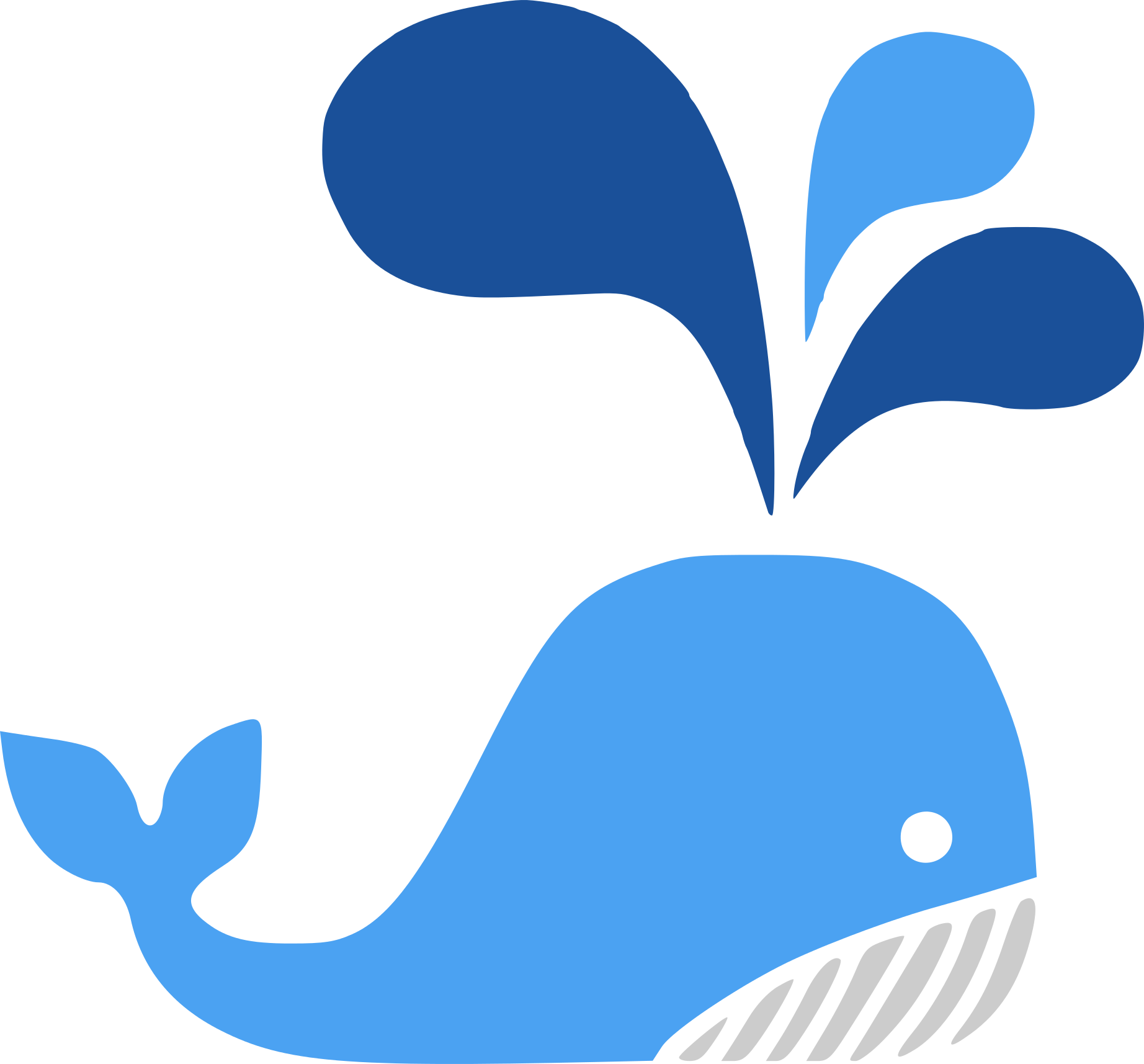 The Wolf Of Crypto Whale Logo - Clip Art (1844x1715), Png Download