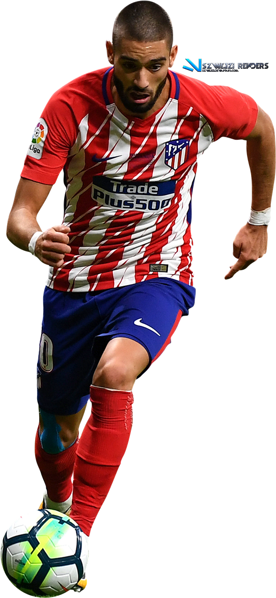 Ferreira Carrasco Png - Atletico Madrid Renders 2017 (576x1200), Png Download