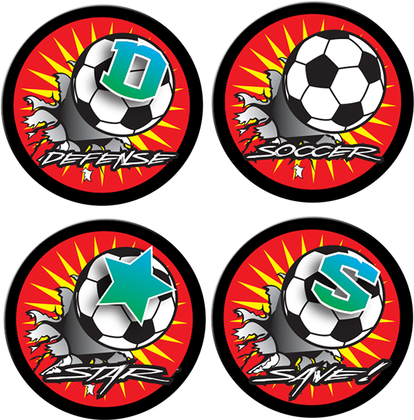 Download Full Color Soccer Award Decals Sports Decals Full Size PNG