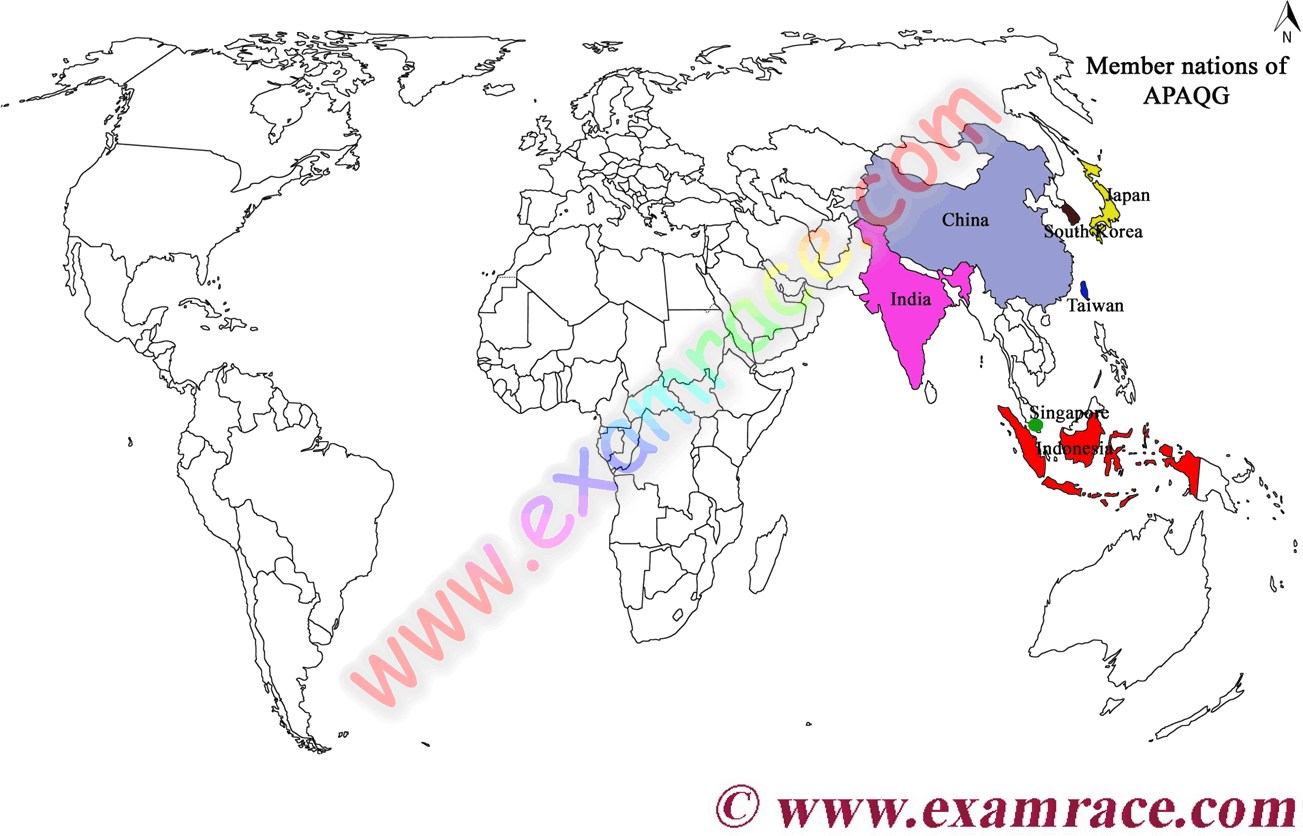 Location Of Apaqg's Member Nations - World Map (1303x836), Png Download