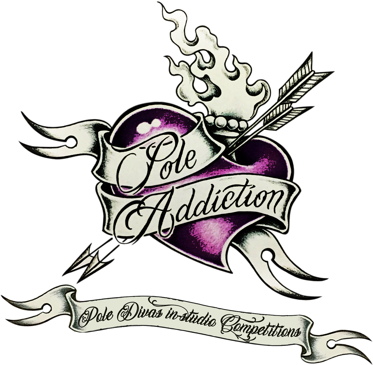 Pa Logo Withbanner - Pole & Aerial Divas Richmond (1200x1200), Png Download
