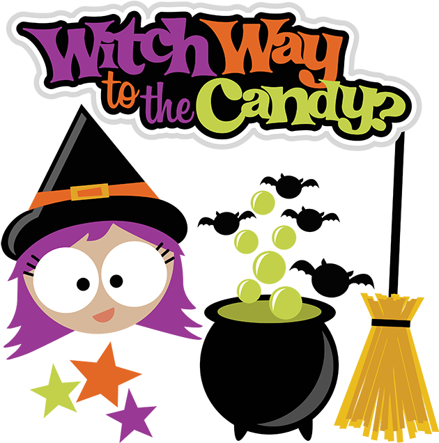 Halloween Costume Shirt Witch Way To The Candy (648x635), Png Download