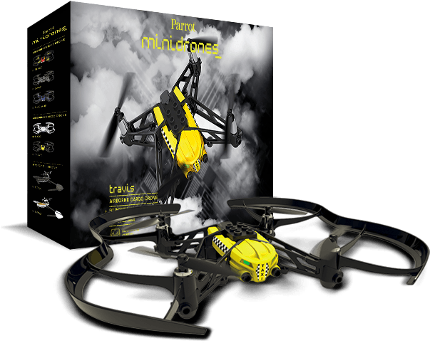 Package Contents - Parrot Airborne Cargo Drone In Size Travis (750x500), Png Download