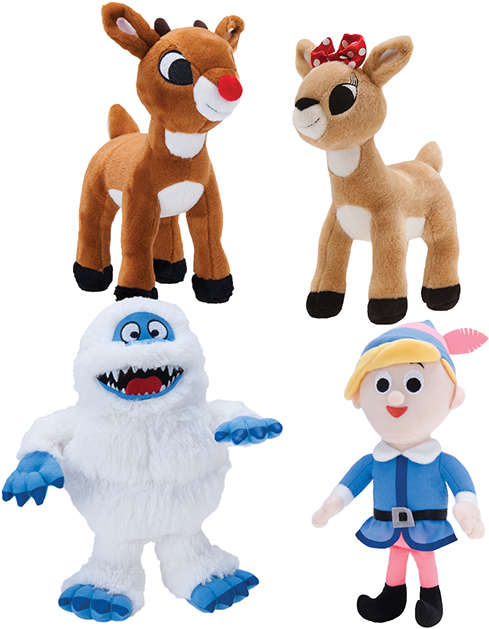 Rudolph The Red Nosed Reindeer Plush (599x700), Png Download