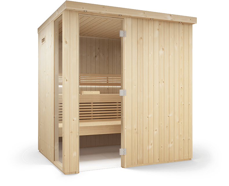Tylo Harmony Square Glass Side Sauna Cabin 1670 X 1670mm - Tylöhelo Oy (791x664), Png Download