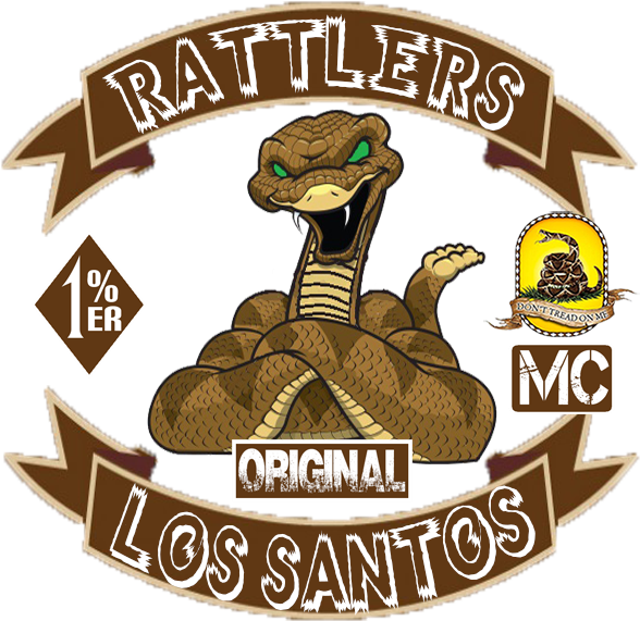 Lone Rattlesnakes Mc - Sticker Anacoda Durable Boat (14 X 12,9 In. ) Fully (759x659), Png Download