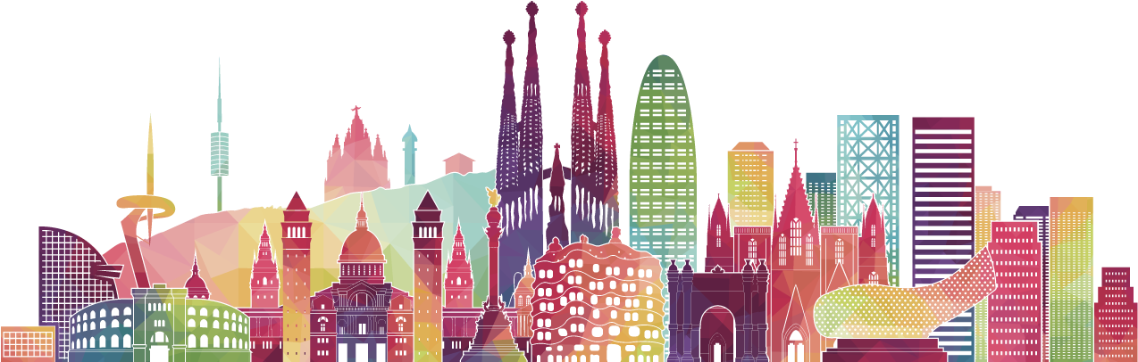 Cme Accreditation - Barcelona Skyline (1280x432), Png Download