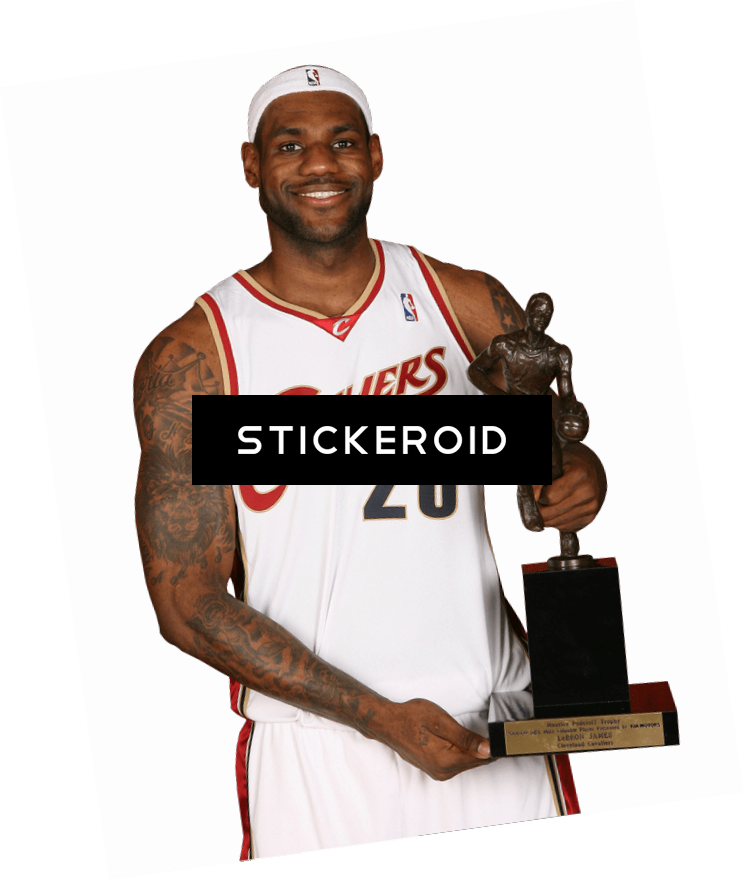 Lebron James Trophy (744x881), Png Download