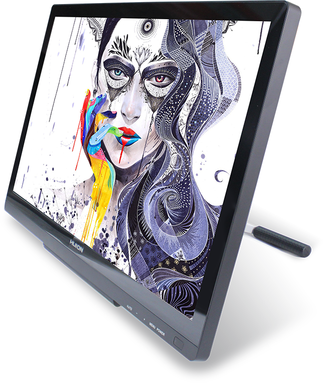 Huion Gt-220 V2 Pen Display - Huion Tablet (640x757), Png Download