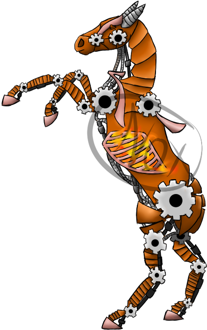 Steampunk Horse Update - Steampunk Transparent Animal (1024x768), Png Download