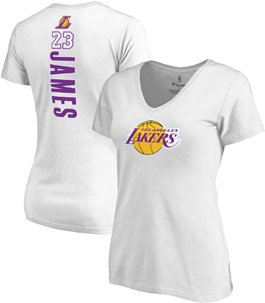 Los Angeles Lakers Lebron James Women's Backer Name - Fanatics Branded Mississippi State Bulldogs Women's (500x667), Png Download