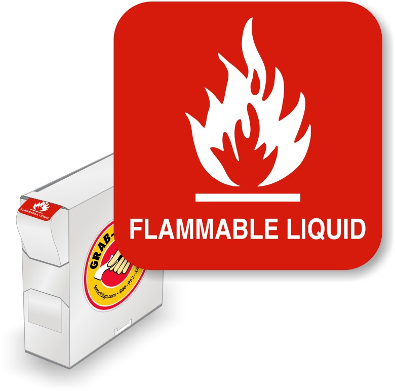 Download Flammable Liquid Hazard Label Class 3 Full Size PNG Image PNGkit