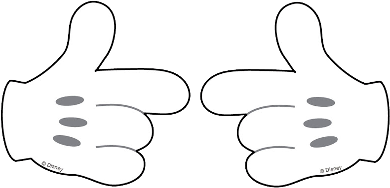 Luvas Do Mickey Png (800x399), Png Download