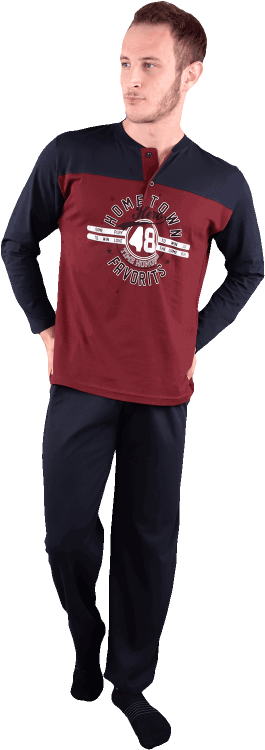 Falkom 11007-48 Pijama Takımı - Pajamas (600x900), Png Download