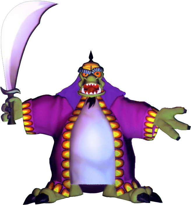 Crash Bandicoot 2 Cortex Strikes Back Komodo Moe - Komodo Bros N Sane Trilogy (666x714), Png Download
