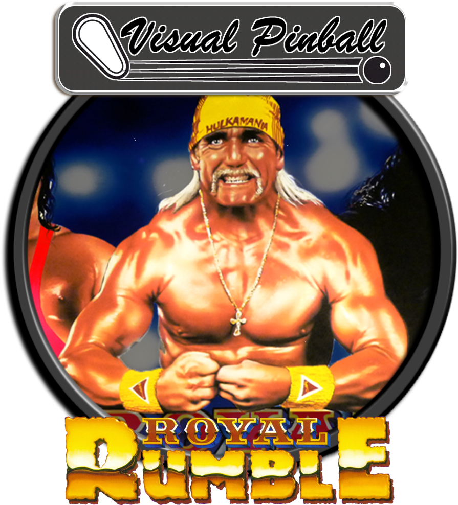Wwf Royal Rumble Pinball Backglass (1365x1035), Png Download