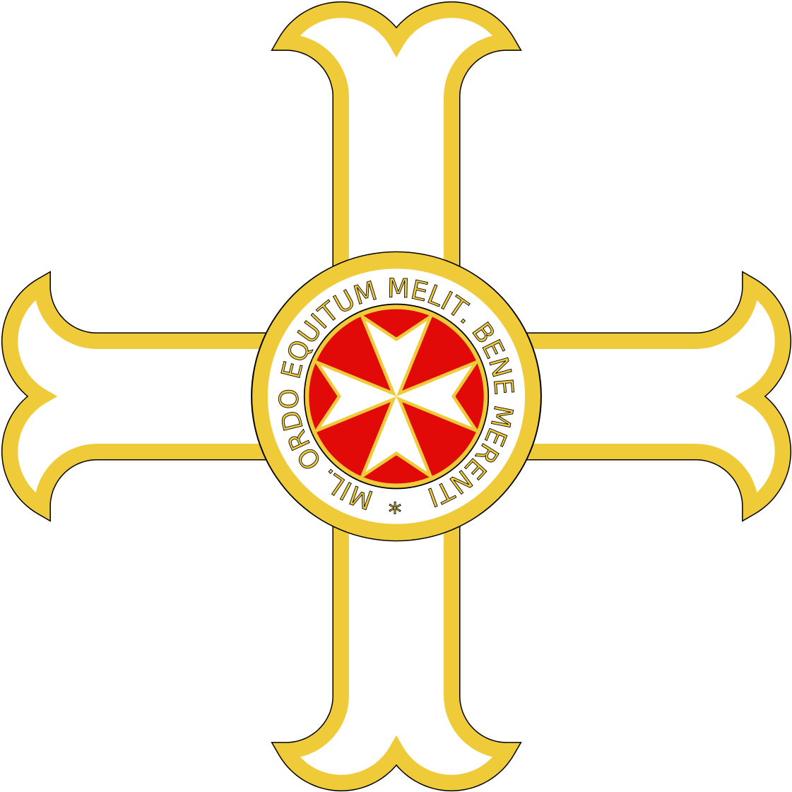 Collier Pro Merito Melitensi (1200x1200), Png Download