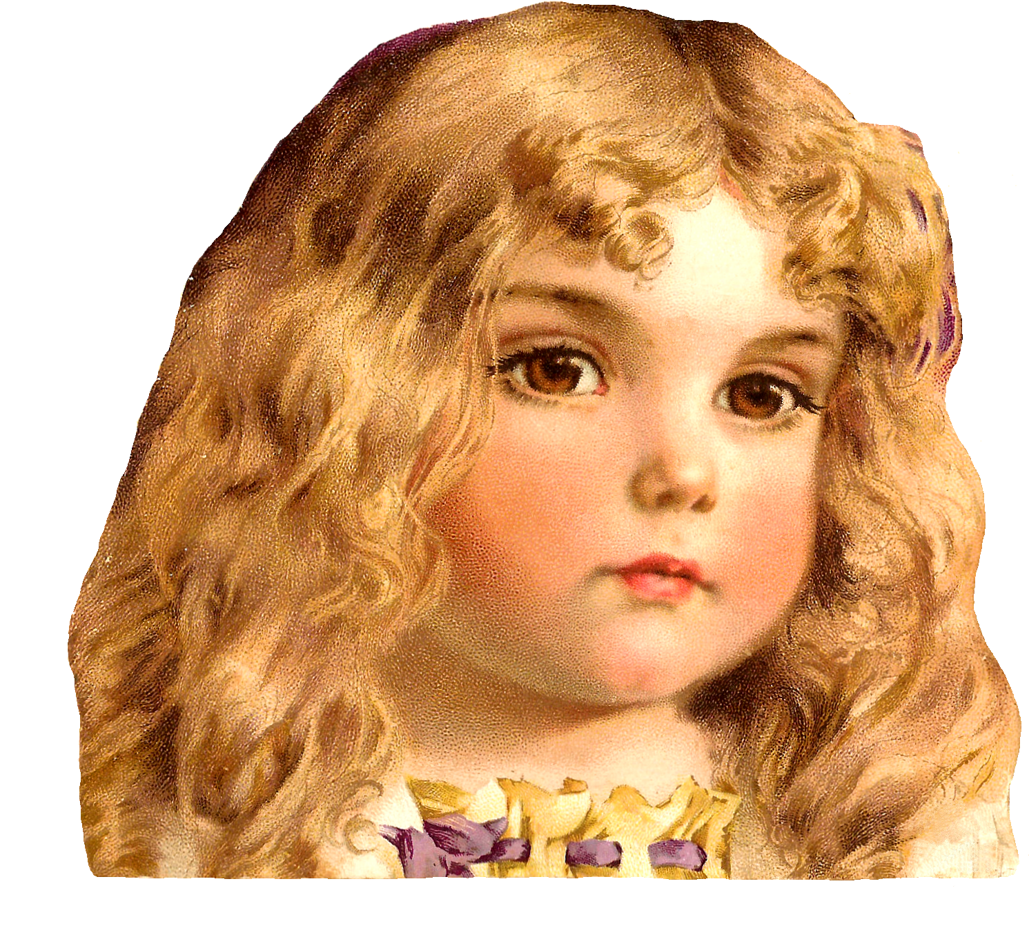 Baby Graphic Black And White Download Techflourish - Curly Blonde Girl Clipart (1571x1434), Png Download