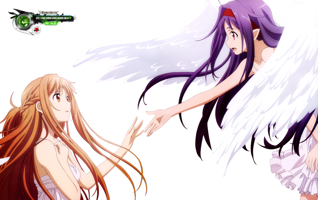 Asuna Clipart Fanart - Anime Girls With Purple And Brown Hair (1024x646), Png Download