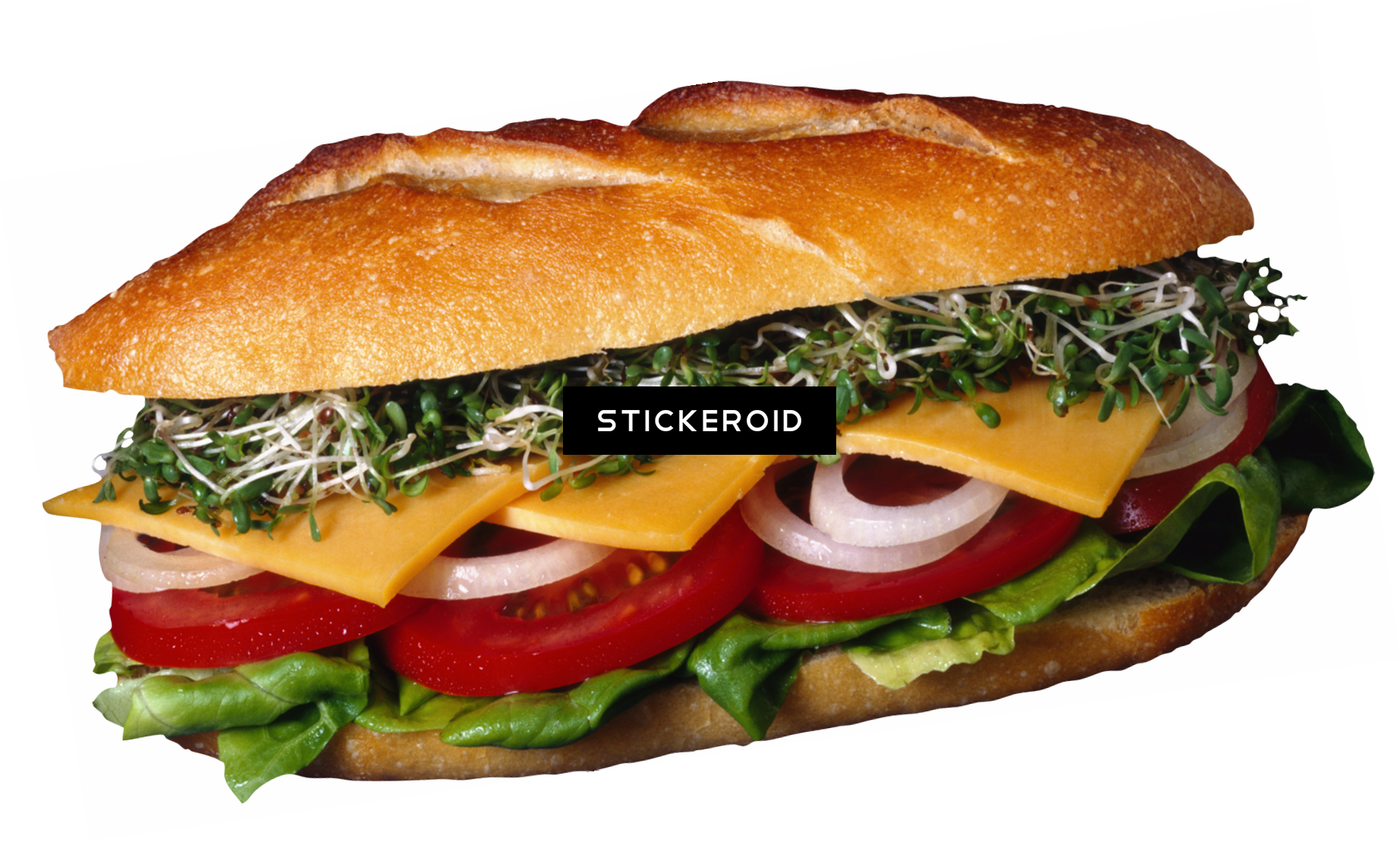 Sandwich And Burger - Custom Sub Sandwich Rectangle Badge W/ Bar Pin (2 1/2"x3 (1845x1109), Png Download