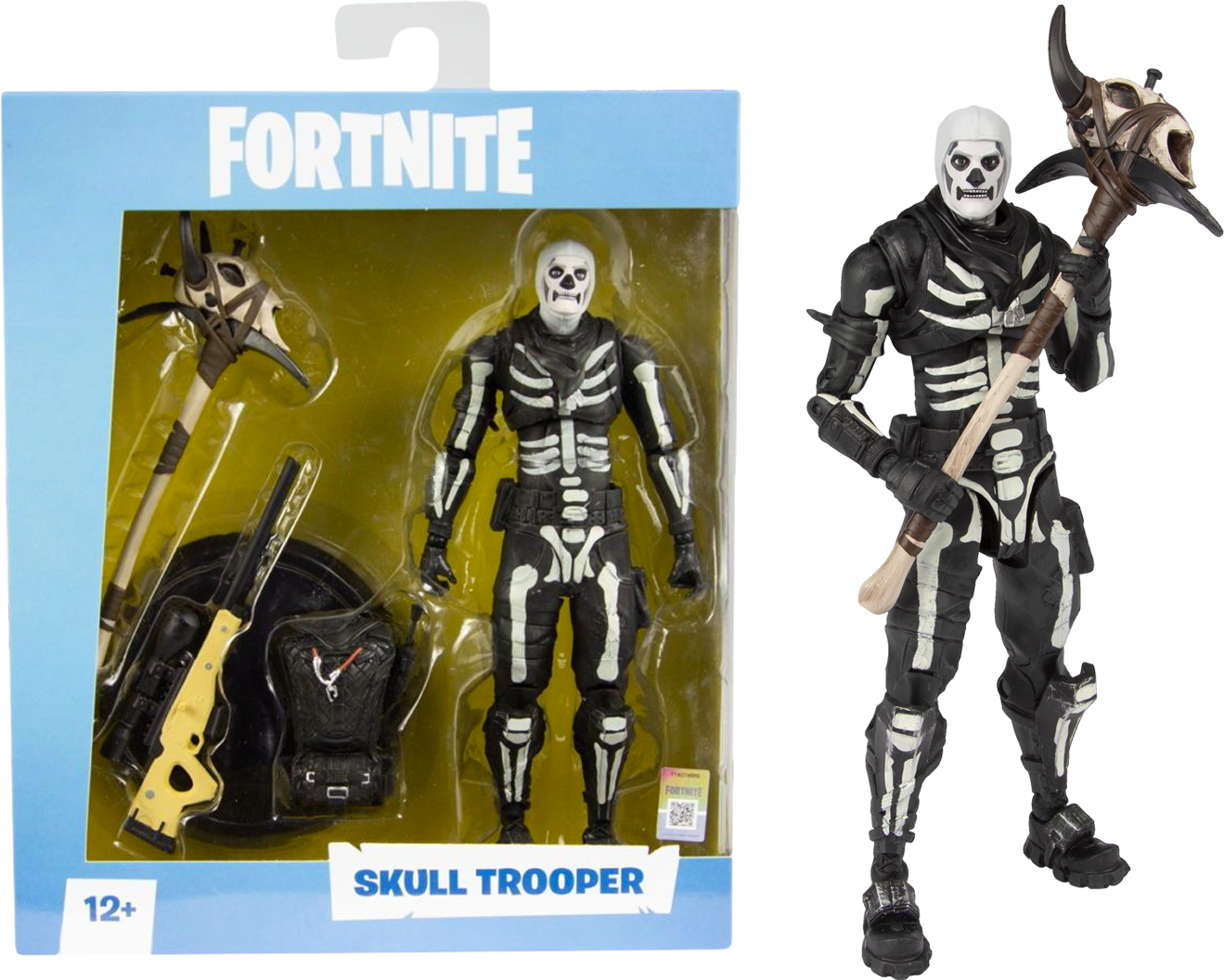 Skull Trooper 7” Action Figure - Fortnite Skull Trooper Action Figure (1319x1056), Png Download