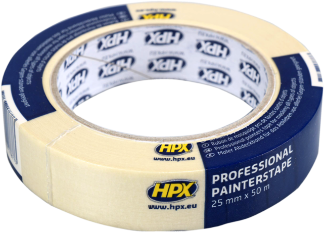 Hpx, Maskingtape, Papier, 25mm, 50m, Wit/crème - Nicro Mma3850 Masking Tape 60 C Cream 38mm X 50m (640x640), Png Download