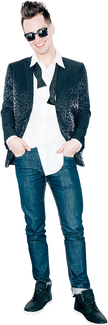 Brendon Urie - Brendon Urie Full Body (454x1112), Png Download