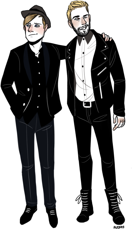 Too Cute For You😁 Patrick Stump, Brendon Urie, Fall - Fall Out Boy (481x750), Png Download