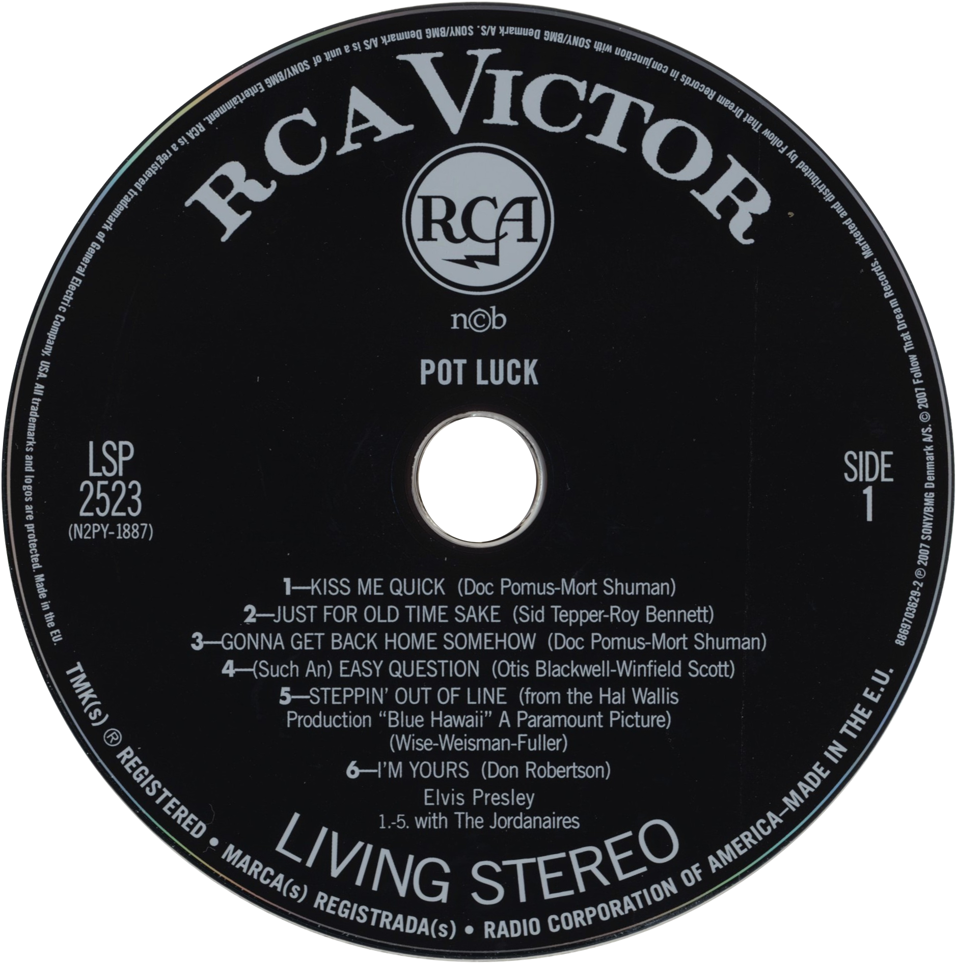 Elvis Presley - Rca Records (2000x2000), Png Download