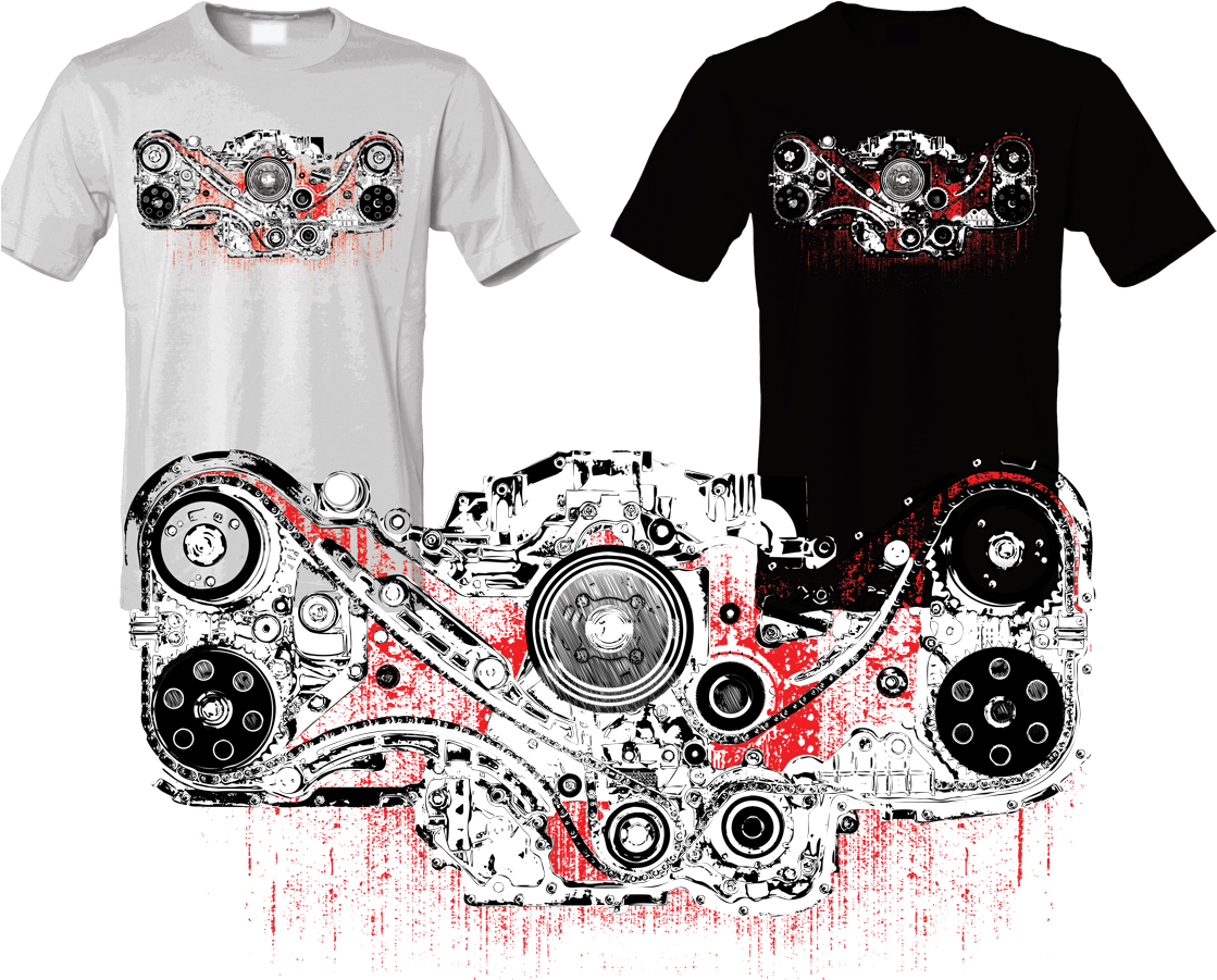T-shirt Design For Import2race - Active Shirt (1138x900), Png Download