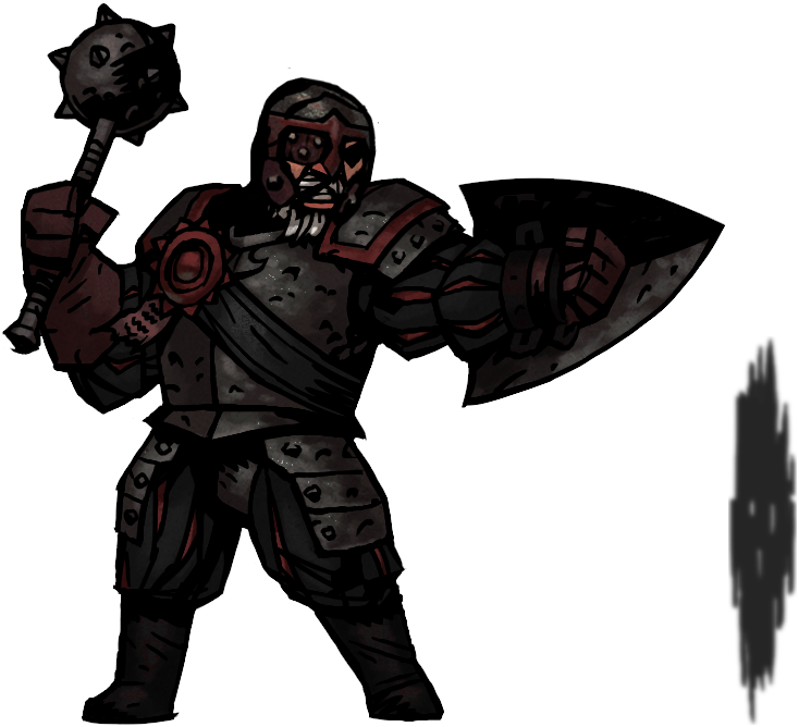 Man At Arms Helmet - Darkest Dungeon Musketeer Skin (734x668), Png Download