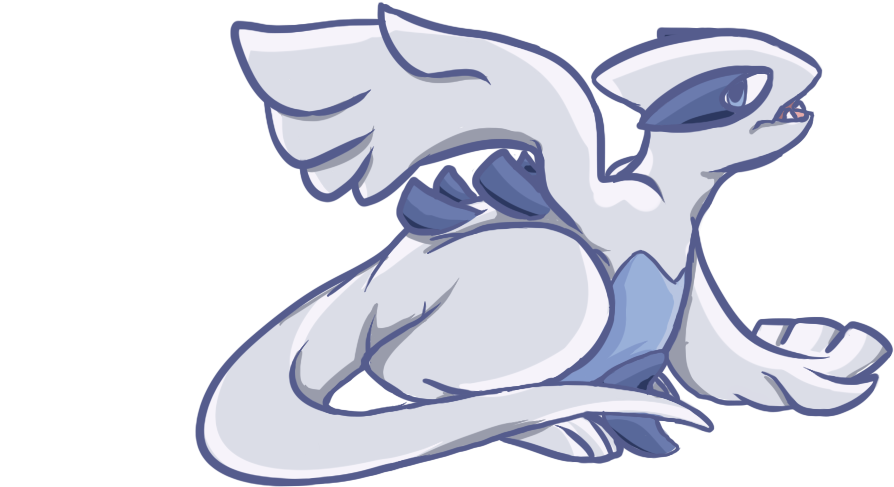 Chibi Lugia - Chibi Lugia Pokemon Lugia Png (911x540), Png Download