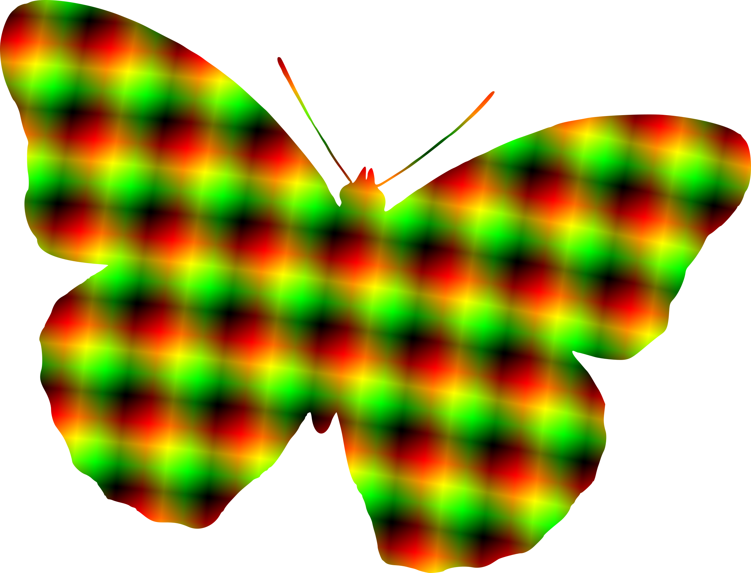 This Free Icons Png Design Of Patterned Butterfly (2400x1832), Png Download